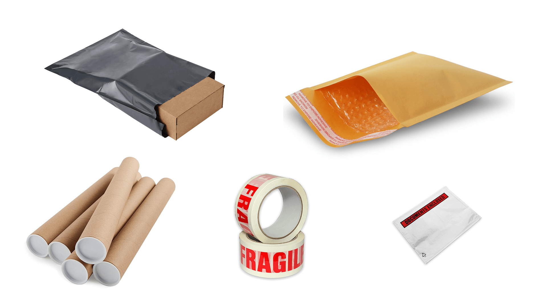 ecommerce packaging collage